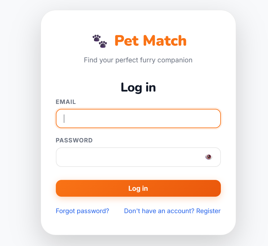 PetHome app preview screenshot